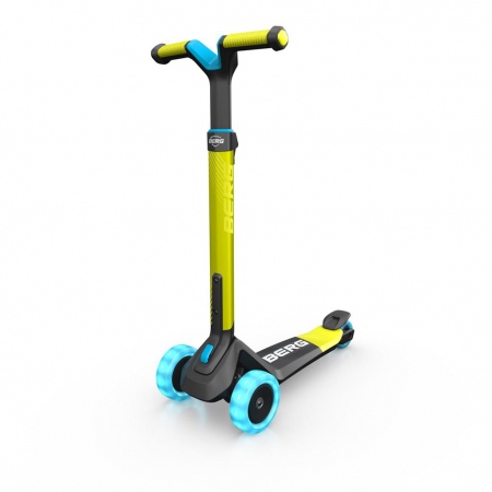 Trotinete copii - Berg Toys-Trotineta BERG Nexo Lime Pliabila cu Lumini