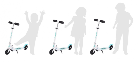 Trotineta copii, QKIDS, FLO Blue, Rulmenti ABEC-9, Roti poliuretan 85A, Ghidon T-shape [5]