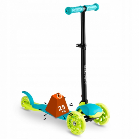 Trotineta cu roti cu LED Ricokids Loco 765103 - Turcoaz [6]