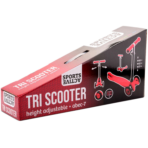 Trotineta rosie cu 3 roti Sports Active, 3+ ani [1]