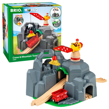 Jucarii 3-5 ani - BRIO-Tunel cu macara pentru trenulete BRIO, 3+ ani