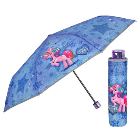 Cadouri botez - Umbrela-manuala-mini-Perletti-Unicorn-50-cm-Perletti