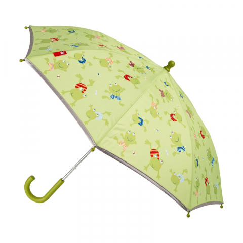 Jucarii 3-5 ani - Sigikid-Umbrela pentru copii cu margine reflectorizanta, Broscute, Sigikid