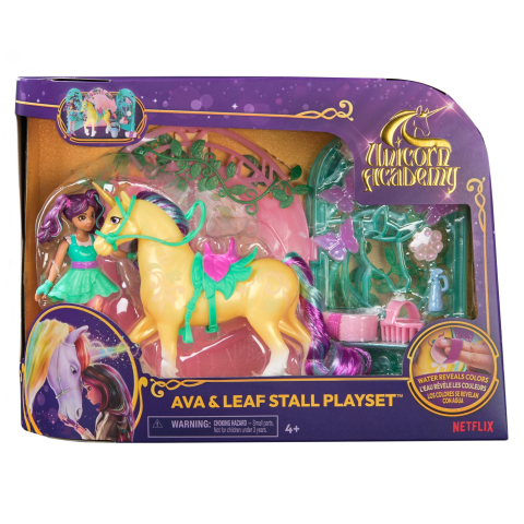 Oktató játékok - Unicorn Academy Set Papusa Ava Si Unicornul Leaf Cu Accesorii