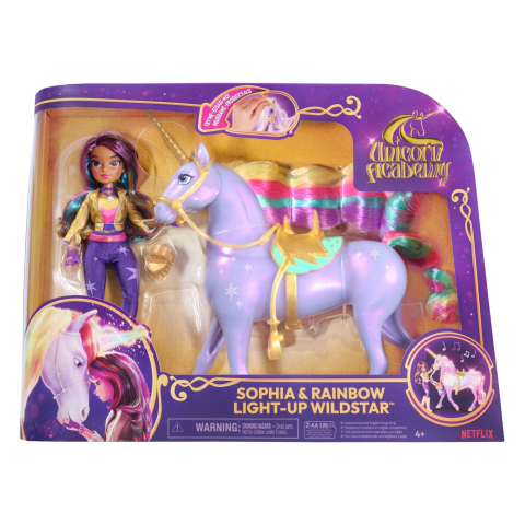 Játékok 3-5 éveseknek - Unicorn Academy Set Sophia Si Wildstar Lumina De Curcubeu