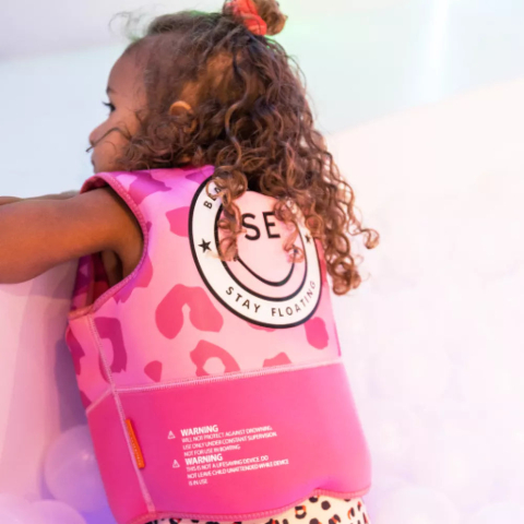 Vesta de inot copii 2- 6 ani Swim Essentials - model leopard roz [4]