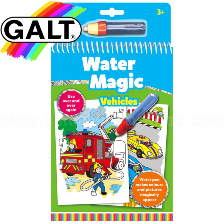 Játékok 3 éves kortól - Galt-Water-Magic-Carte-de-colorat-Vehicule