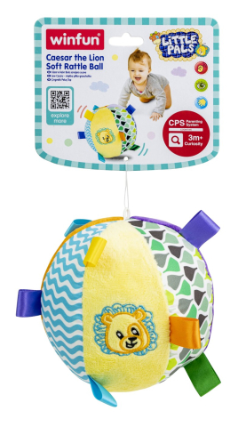 Jucarii educative - WINFUN-Winfun Minge Zornaitoare Leu Din Material Textil