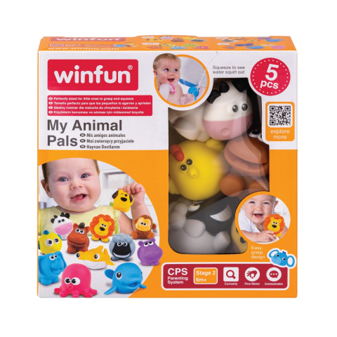 Jucarii educative - WINFUN-Winfun Set Jucarii De Baie Animalute De La Ferma