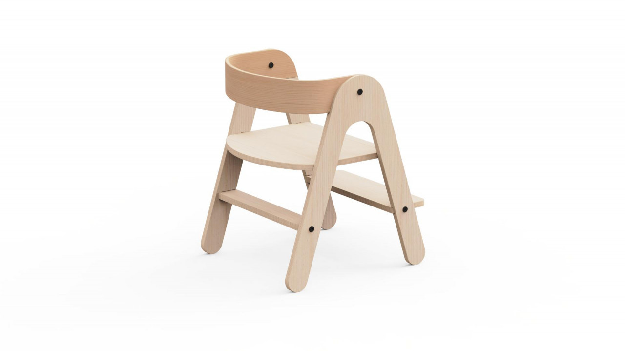 Scăunel înălțător 2 în 1 din lemn MamaToyz BebePrice.ro [7]