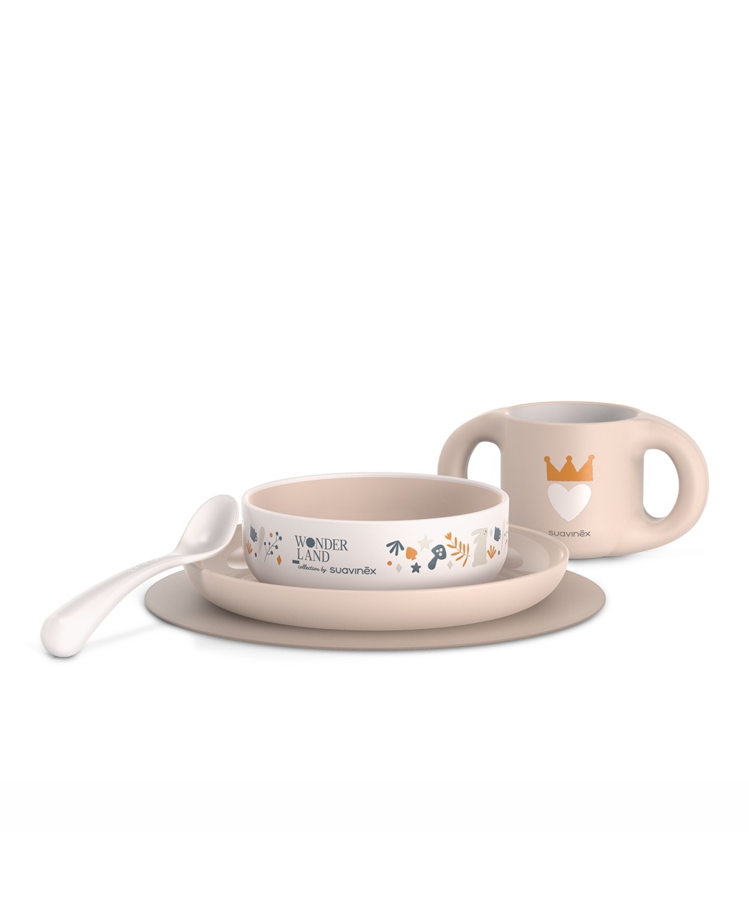 Alimentatie bebe & Accesorii hranire - Set pentru masă Go Natural Pink 6 luni+ BebePrice.ro