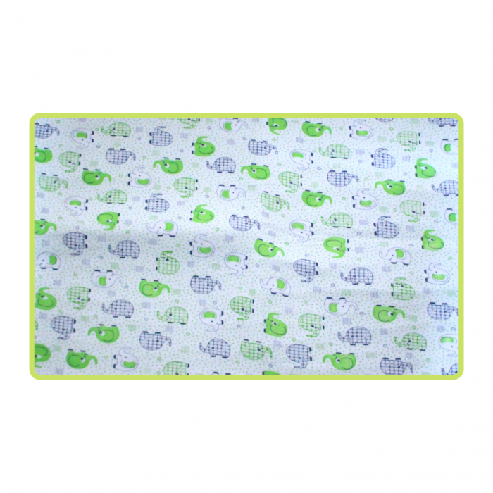 Aleza impermeabila reutilizabila, Baby Elephant Green, 70x50 cm [2]