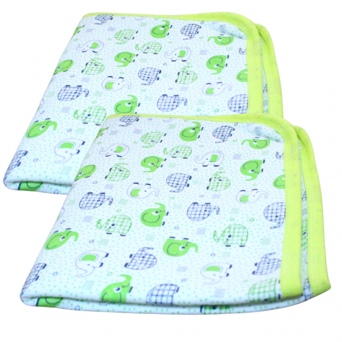 Aleza impermeabila reutilizabila, Baby Elephant Green, 70x50 cm [5]