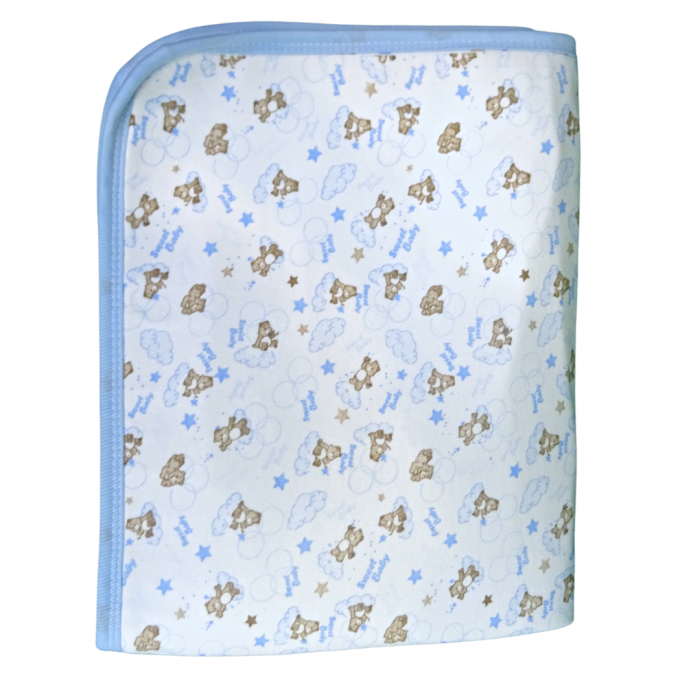 Aleza impermeabila reutilizabila, Baby Bear Blue, 70x50 cm [6]