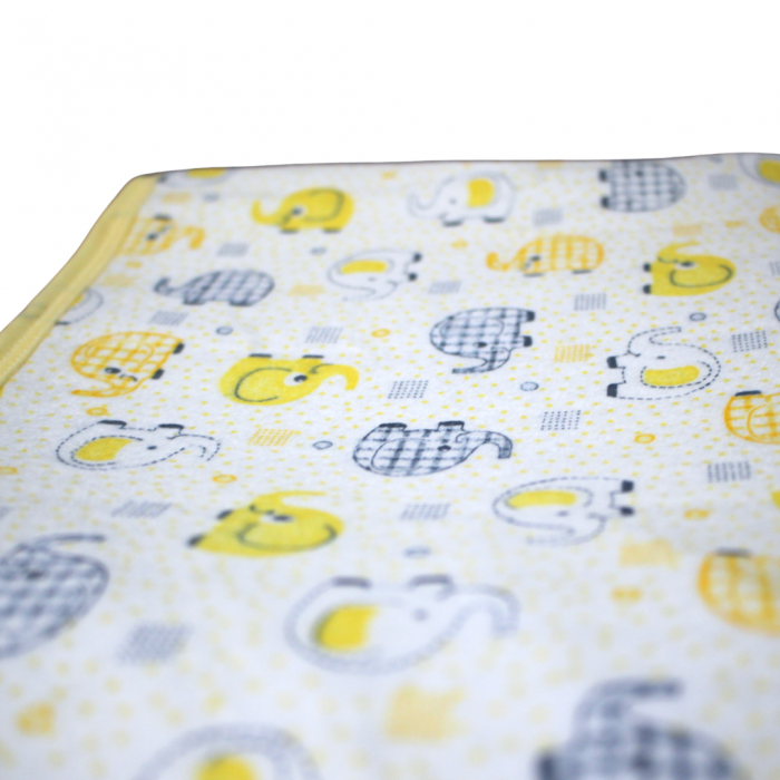 Aleza impermeabila reutilizabila, Baby Elephant Yellow, 70x50 cm [6]