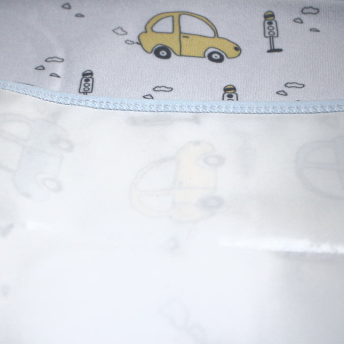 Protectie impermeabila reutilizabila cu pernuta atasata Cars Blue [5]