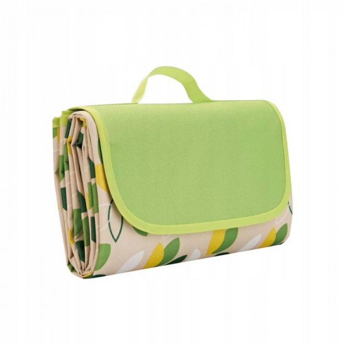Pled impermeabil, Leaf, 145 x200cm, Green, BebePrice [2]