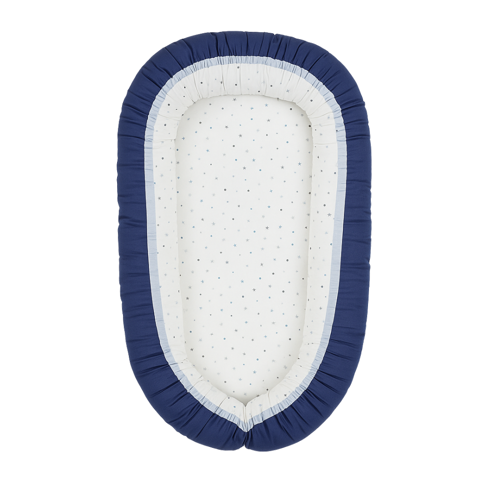 Baby Nest 2 in 1, cuib bebelusi, reversibil, Aqua, BebePrice [3]