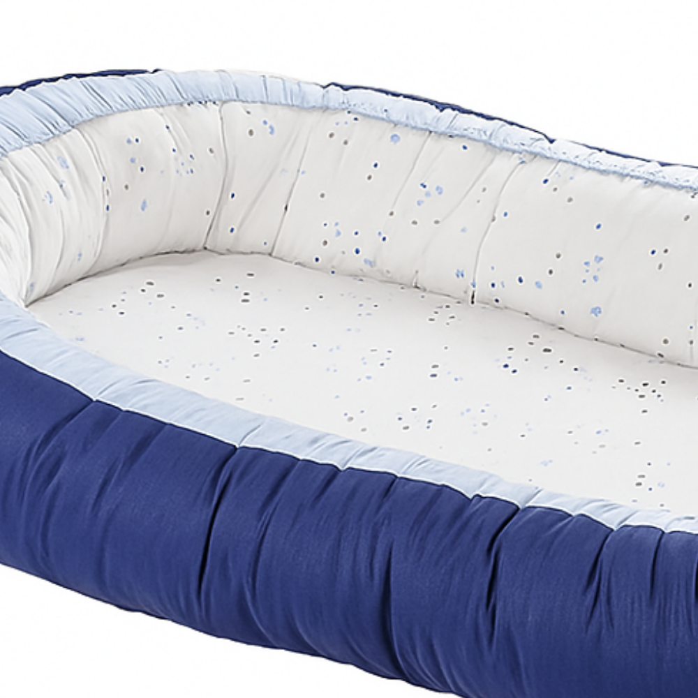 Baby Nest 2 in 1, cuib bebelusi, reversibil, Aqua, BebePrice [2]