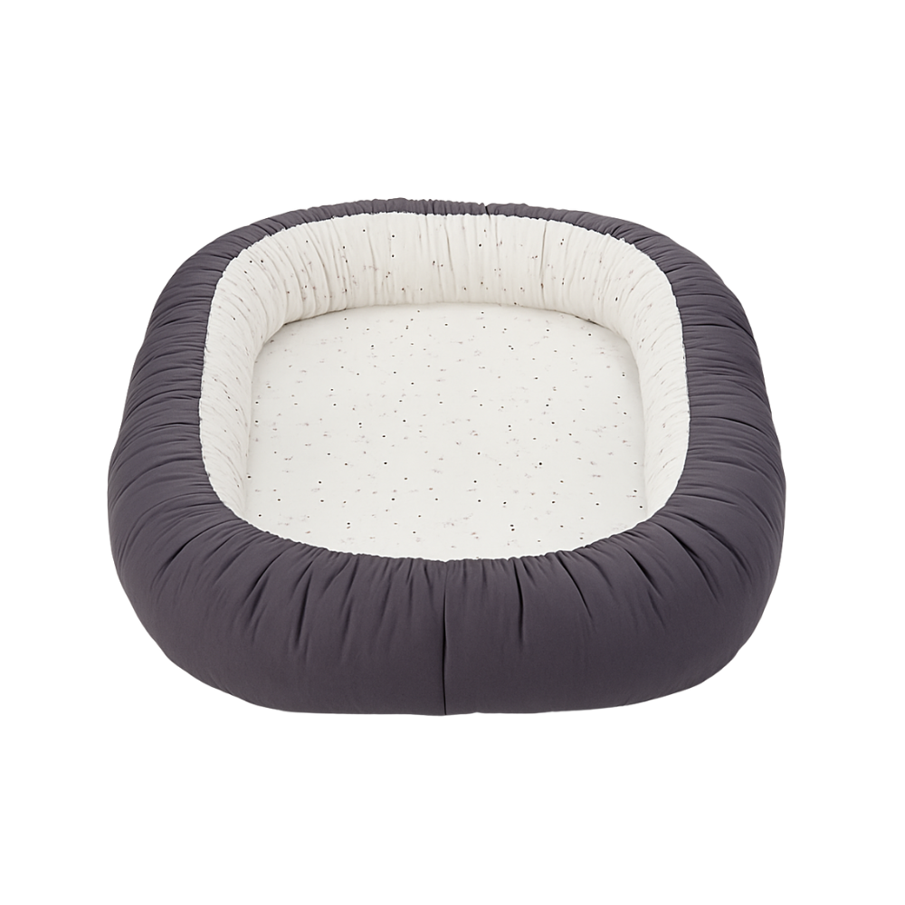 Baby Nest 2 in 1, cuib bebelusi, reversibil, Grey, BebePrice [4]