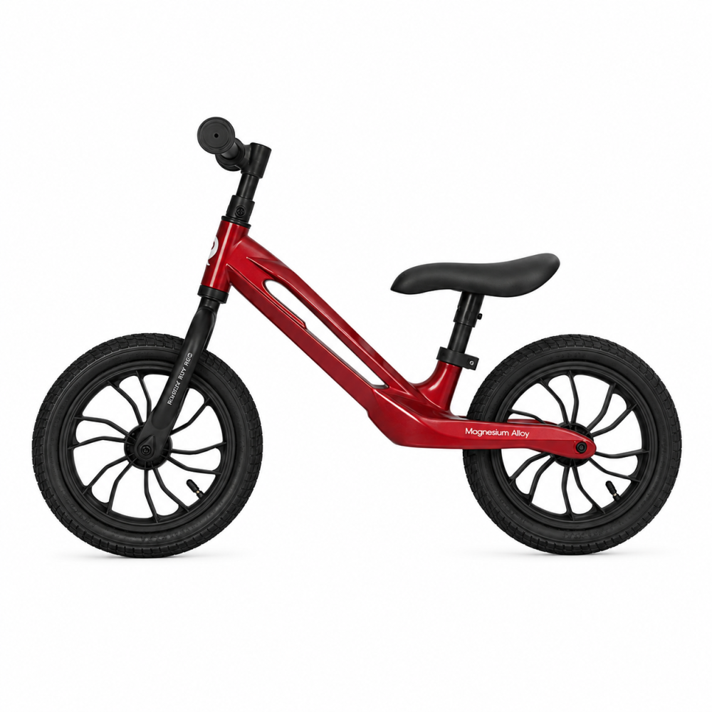 BBP-325QPRACE20 Balance bike Racer Ruby Red roti din cauciuc si elemente de joaca BebePrice.ro [7]