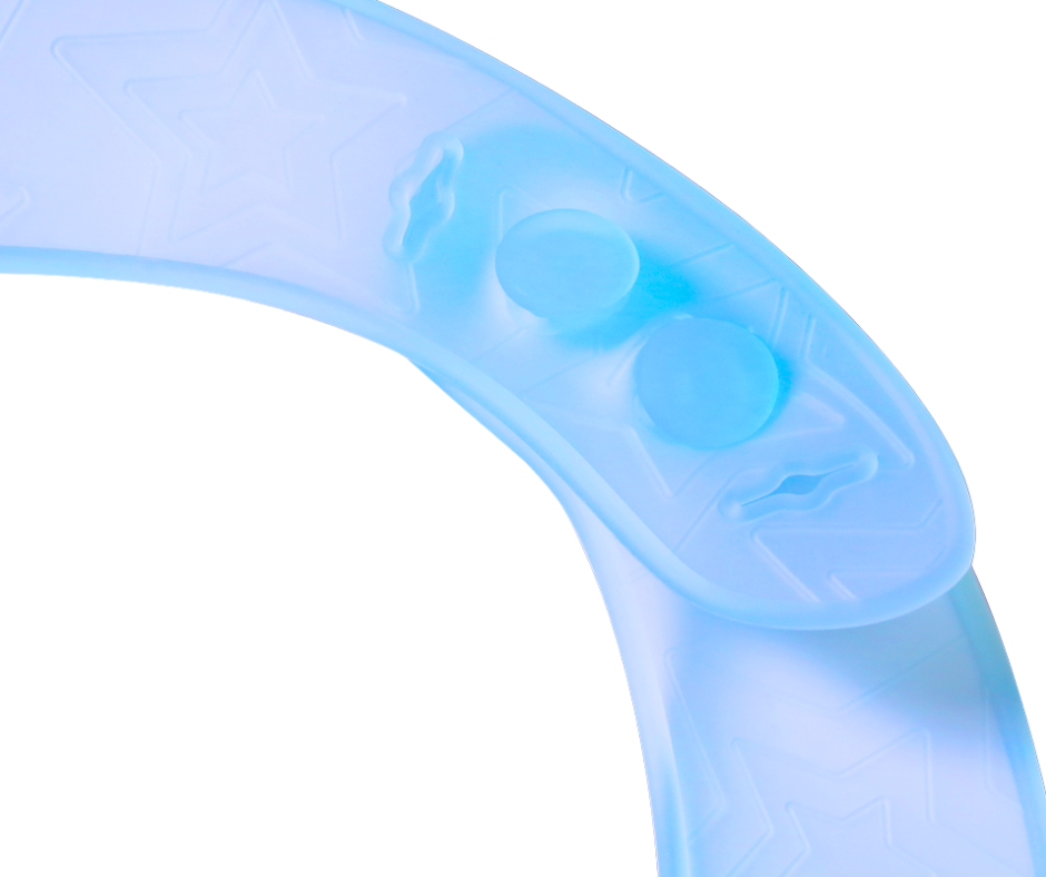 Baveta din silicon cu buzunar, impermeabila, fara BPA, Blue, BebePrice [4]