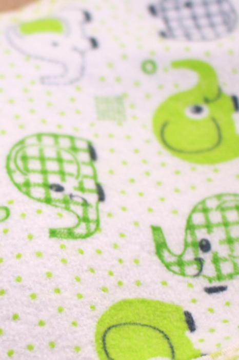 Baveta impermeabila, Baby Elephant, Green, BebePrice [2]