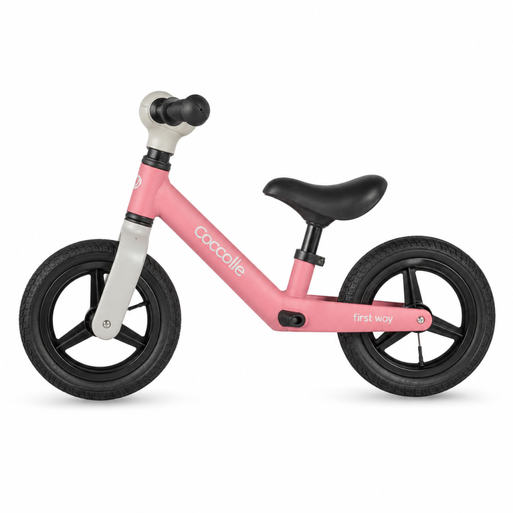 BBP-325010210 Bicicleta fara pedale First Way Blush Pink manevrare cu o singura mana si 45 50 cm BebePrice.ro [2]