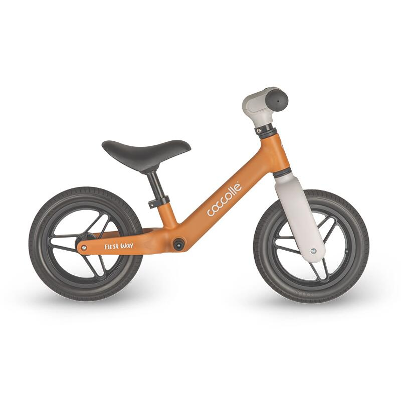 BBP-325010243 Bicicleta fara pedale First Way Cookie Beige manevrare cu o singura mana si 45 50 cm BebePrice.ro [7]