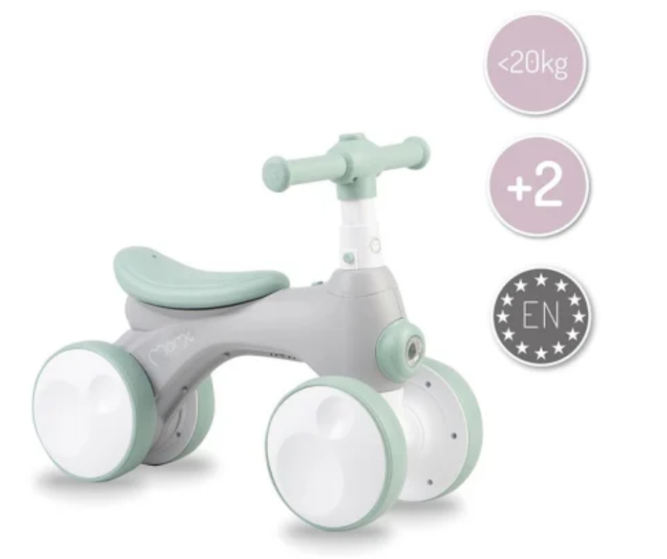 Bicicleta interactiva copii, cu balonase, lumini si sunete, Green, BebePrice [4]