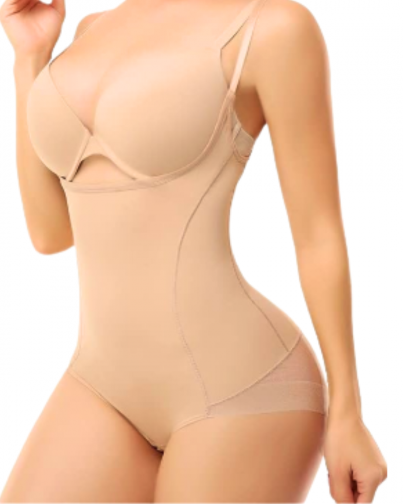 Body modelator cu efect tanga, Invisi fit, beige, BebePrice [2]