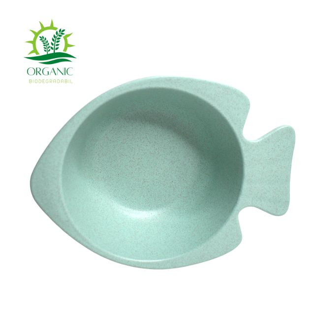 Set 2 castronele, din material organic, Fish [4]