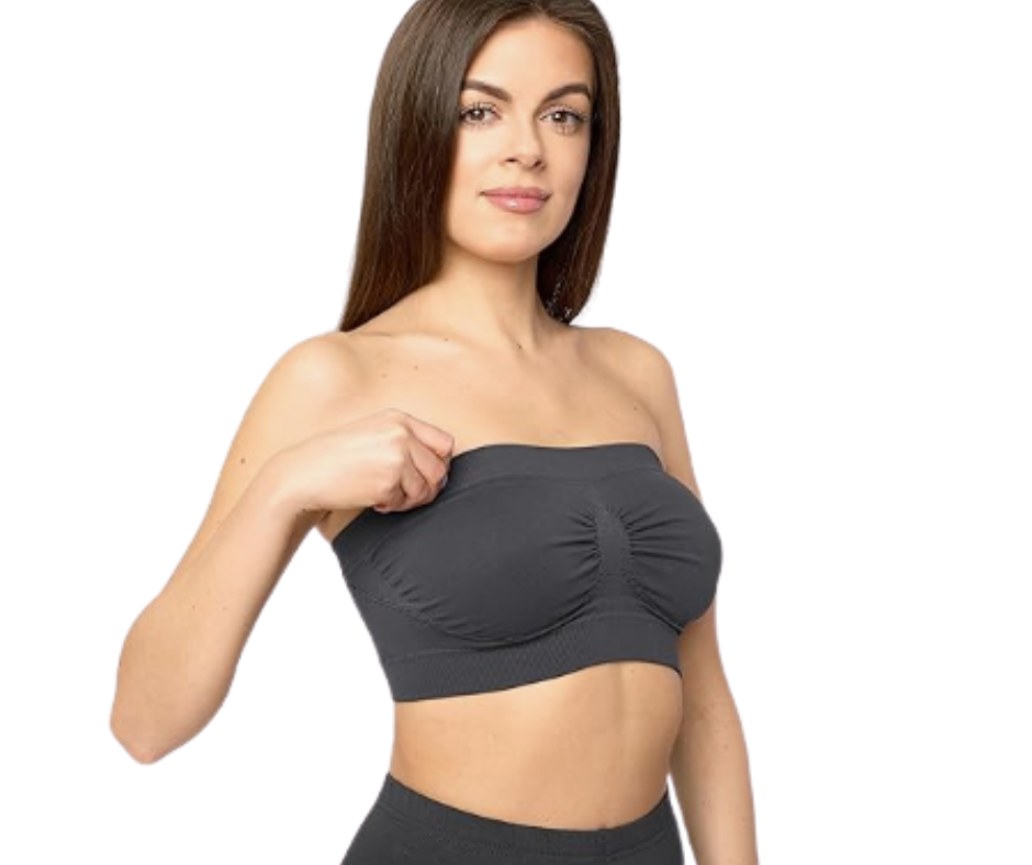 Bustiera modelatoare din microfibră fără bretele - White - BebePrice [4]