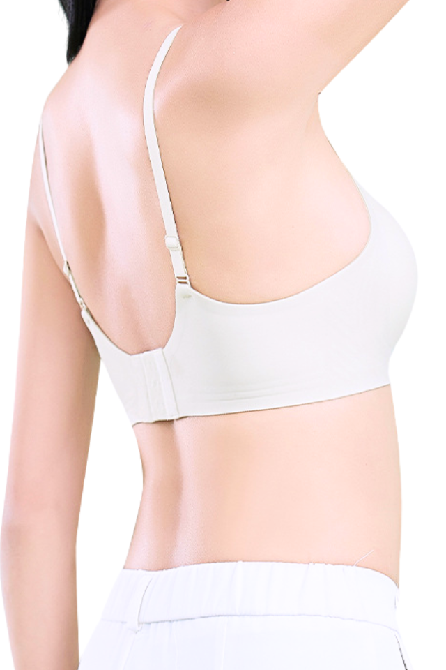 Sutien fara sarma, fara cusaturi, Delicate Shape, Soft Pearl, BebePrice [7]