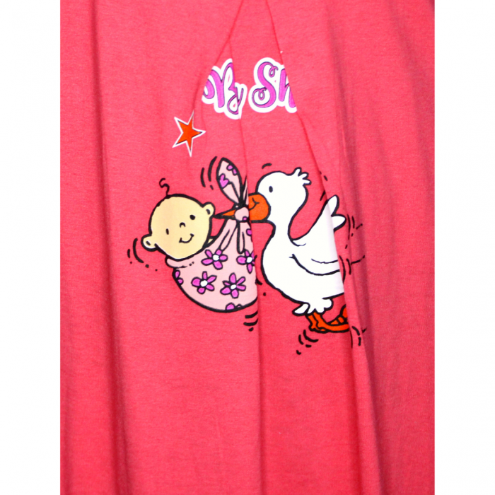 Camasa de alaptare, Baby Shower, red, maneca scurta [4]