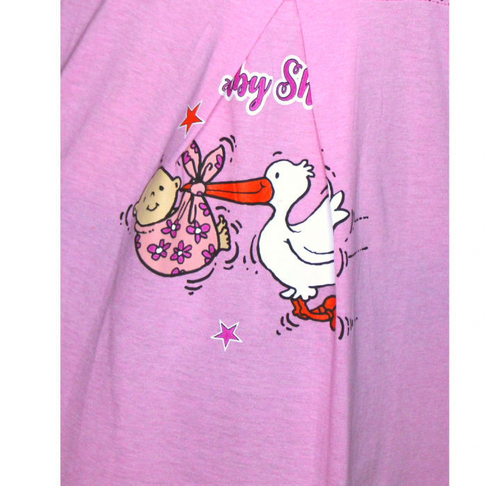 Camasa de alaptare, Baby Shower, pink, maneca scurta [4]