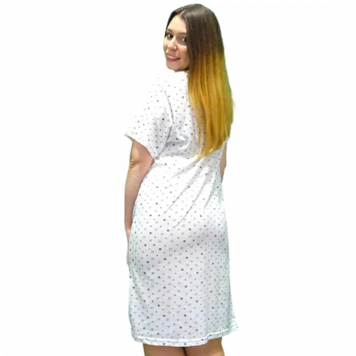 Camasa alaptare Betul, White Blue, Bebeprice [3]