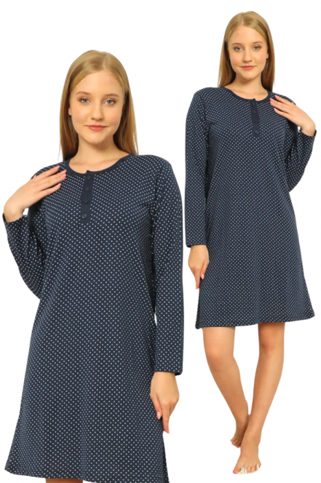 Camasa de alaptare, Mandy, Navy, Maneca Lunga, Bebeprice [5]