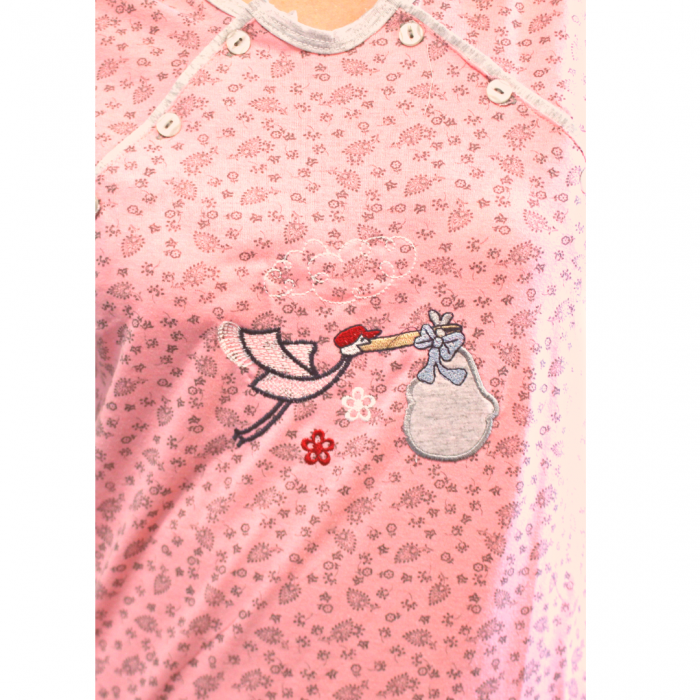 Camasa de alaptare Clarice, Pink, maneca scurta [6]