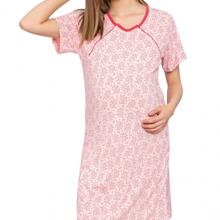 Camasa de alaptare Olive Pinkie, Betul, Maneca scurta, BebePrice [4]