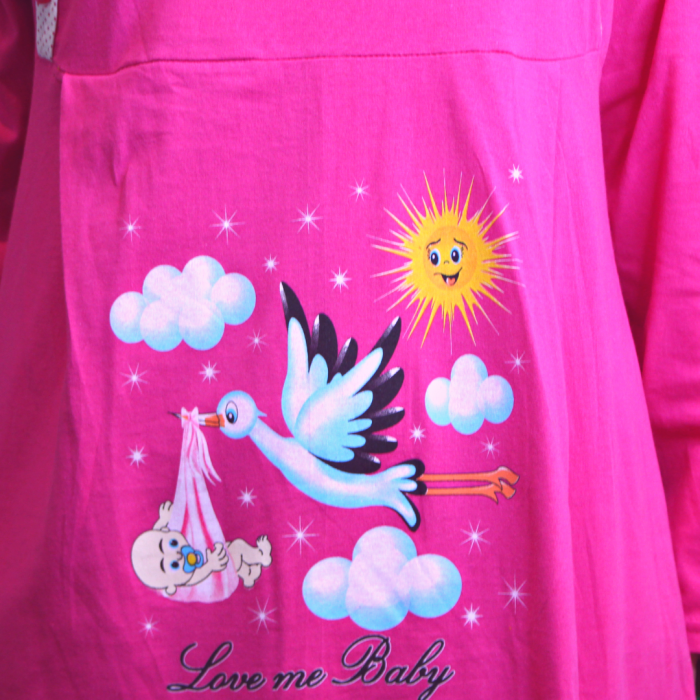 Camasa de alaptare, Love Me Baby, Ciclame, maneca lunga [5]