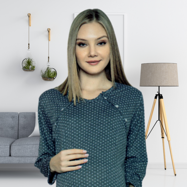 Camasa alaptare Betul, Grey, Bebeprice [2]