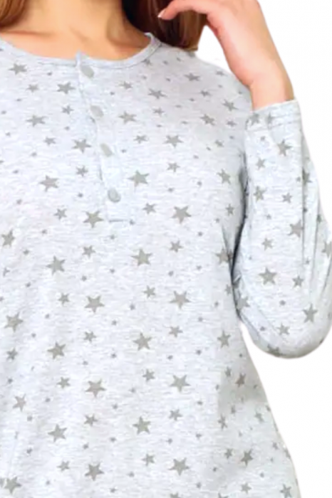 Camasa de alaptare,Sienna, Grey, Maneca Lunga, Bebeprice [2]