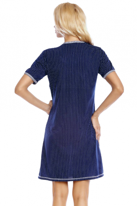 Camasa de alaptare, Ravello, Night-Blue, Maneca Scurta, Bebeprice [3]