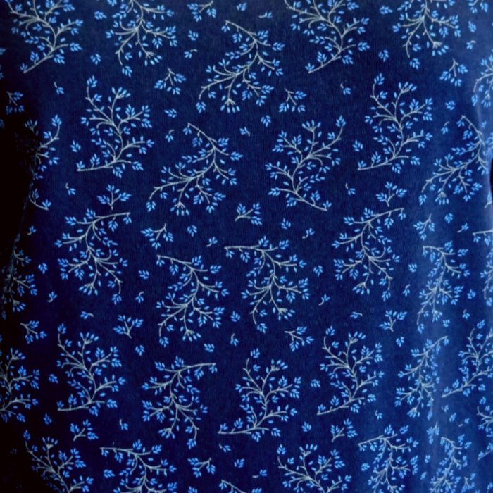 Camasa de alaptare Sensitive Leaf Strong Blue, Betul, Maneca scurta, BebePrice [4]