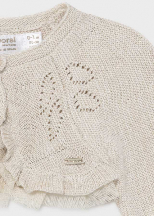 bebeprice Cardigan Mayoral  cu maneca lunga Milk Vig [3]