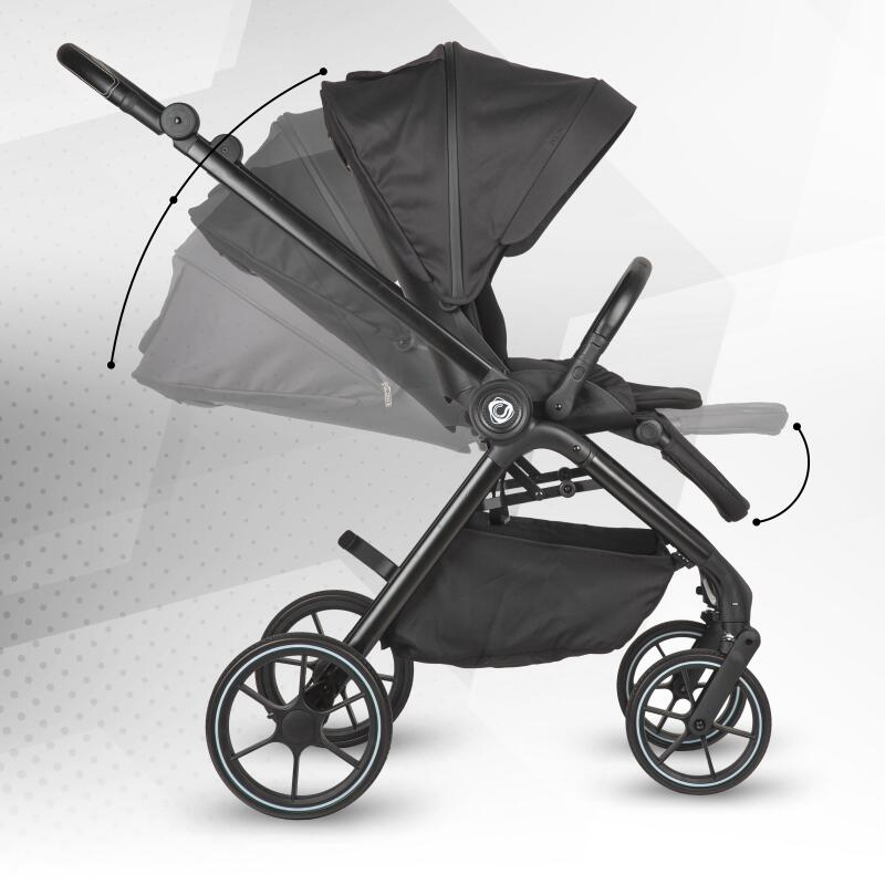 BBP-325065460 Carucior modular 2 in 1 Serry Jet Black centura de siguranta in 5 puncte si sistem de pliere BebePrice.ro [13]