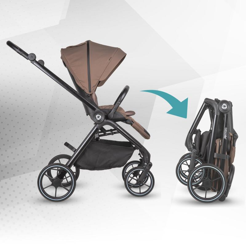 BBP-325065444 Carucior modular 2 in 1 Serry Light Taupe centura de siguranta in 5 puncte si sistem de pliere BebePrice.ro [15]