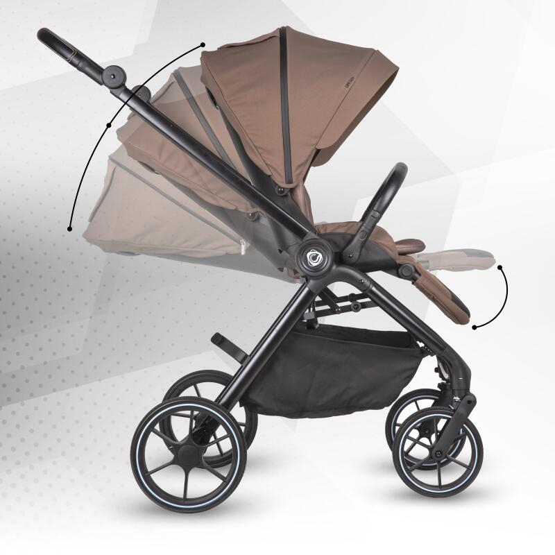 BBP-325065444 Carucior modular 2 in 1 Serry Light Taupe centura de siguranta in 5 puncte si sistem de pliere BebePrice.ro [14]