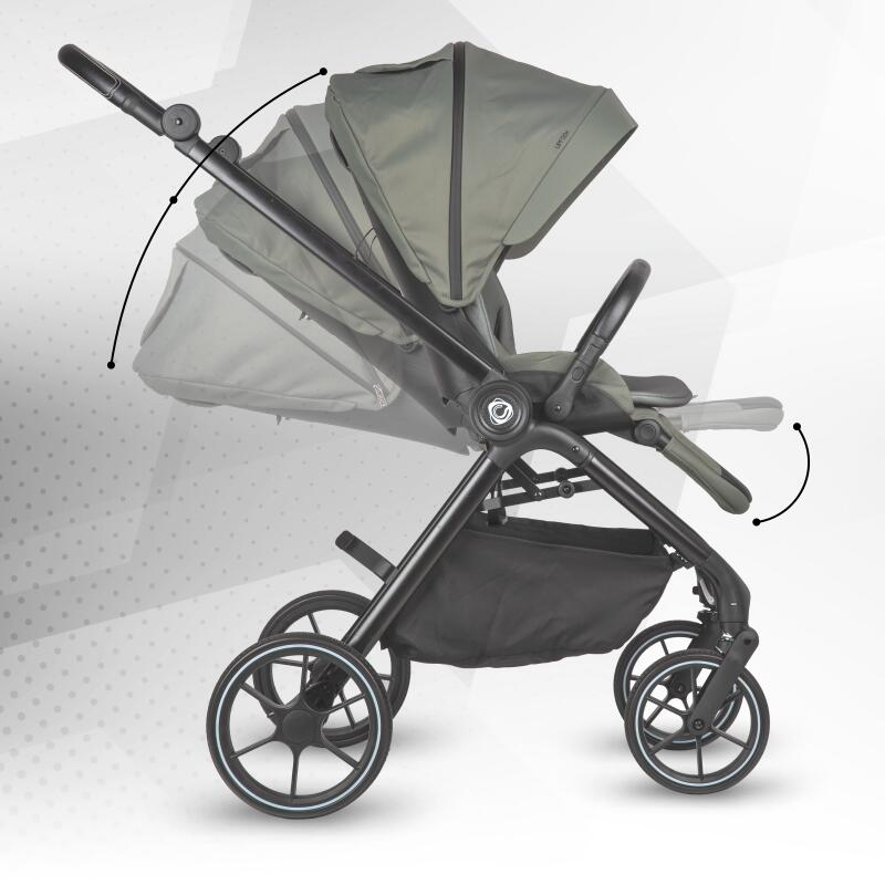 BBP-325065481 Carucior modular 2 in 1 Serry Moss Green centura de siguranta in 5 puncte si sistem de pliere BebePrice.ro [14]